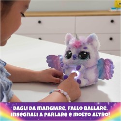 HATCHIMALS Alive, Uovo Mystery Hatch Pufficorn, Peluche Interattivo a Sorpresa con Effetti Speciali, Nebbia, Luci, 100 Reazioni 