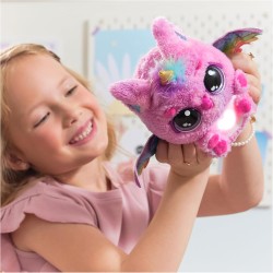 HATCHIMALS Alive, Uovo Mystery Hatch Pufficorn, Peluche Interattivo a Sorpresa con Effetti Speciali, Nebbia, Luci, 100 Reazioni 