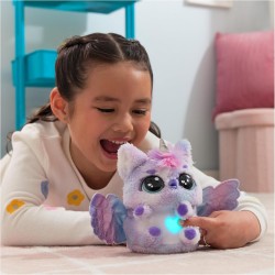 HATCHIMALS Alive, Uovo Mystery Hatch Pufficorn, Peluche Interattivo a Sorpresa con Effetti Speciali, Nebbia, Luci, 100 Reazioni 