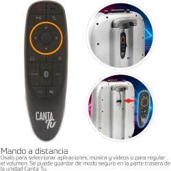 Giochi Preziosi - CANTA TU KARAOKE Pro Impianto Audio Video Portatile, 32 Giga Silver, Incluso un Microfono Wireless - CTC10000