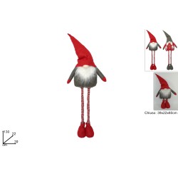 GNOMO DI NATALE GAMBE ESTENSIBILI 130CM