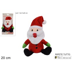 BABBO NATALE PELUCHE RIPETE TUTTO