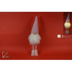 GNOMO DI NATALE 65 CM CON LUCE