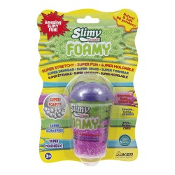 SLIMY SWISS - Foamy Barattolo da 55gr di slime colorato, con effetto schiuma.