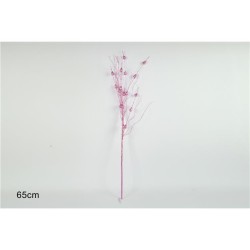 Ramo Glitterato 65 cm. Colore Rosa