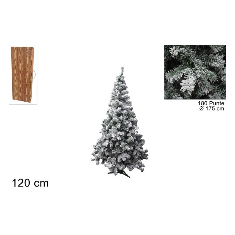 ALBERO DI NATALE SNOW ECO 120 CM, 180 PUNTE