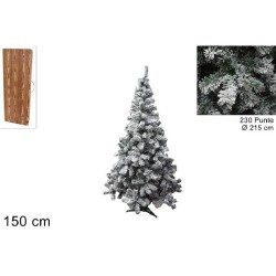 ALBERO DI NATALE SNOW ECO 150 CM, 230 PUNTE