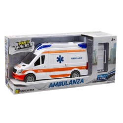 FAST WHEELS - Ambulanza Luci e Suoni con Lettiga