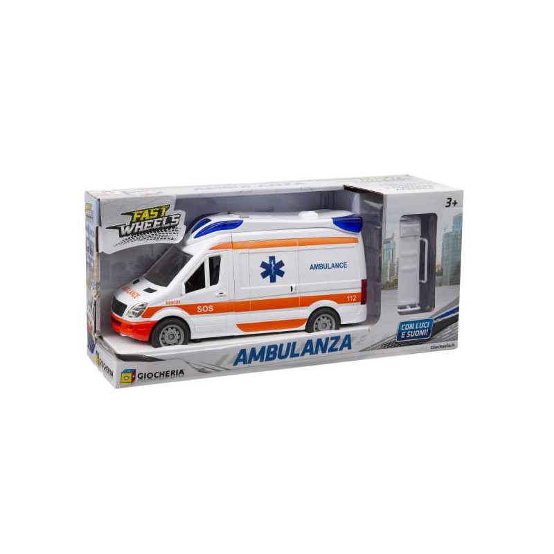 FAST WHEELS - Ambulanza Luci e Suoni con Lettiga