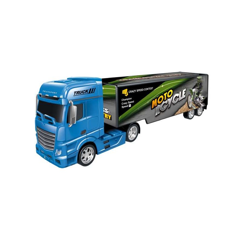 FAST WHEELS - Grande Camion con Rimorchio 1:24 2 Colori