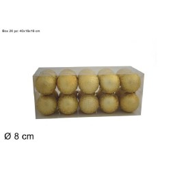 BOX PALLE Ø 8 CM 20 PZ ORO