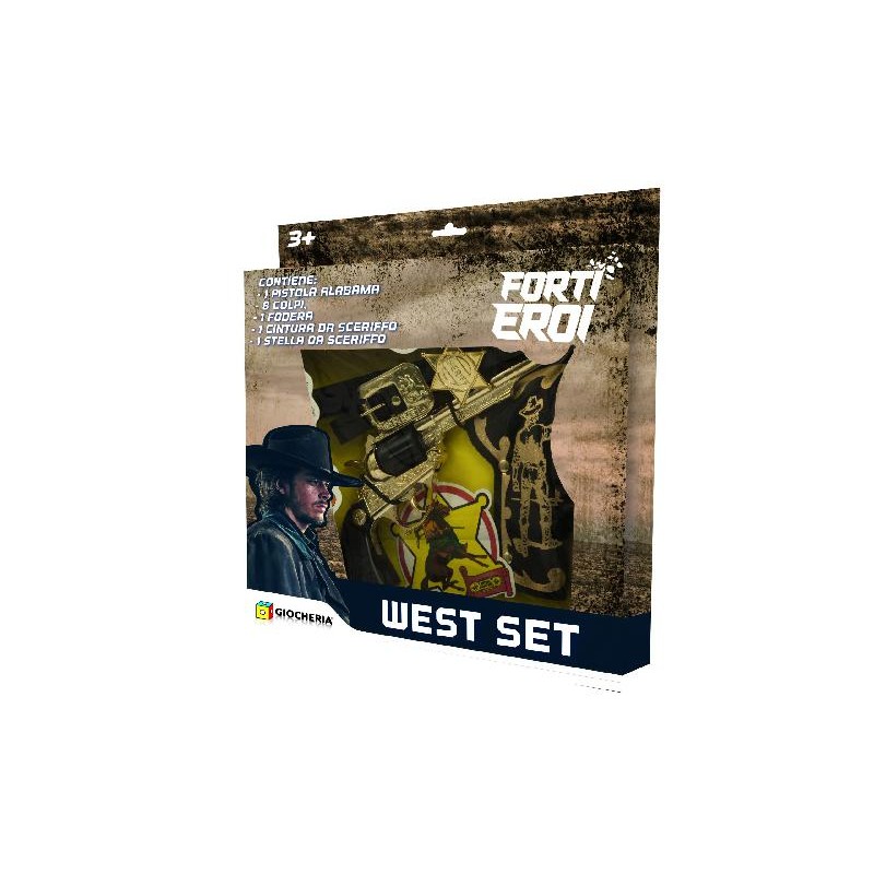 Forti Eroi - pistola set west con 8 colpi. GGI200115