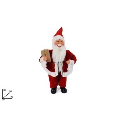 BABBO NATALE CON PACCO REGALO 38 CM