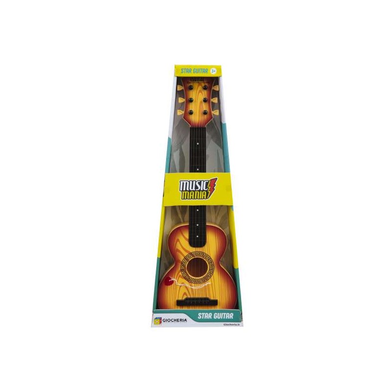 MUSIC MANIA - Star Guitar Chitarra in Simil-Legno cm65