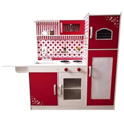 GIOCHI DI CASA - Cucina con Me ROSSA in Legno 110x118x34