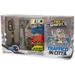 Fast Wheels - Playset Veicoli con Semaforo