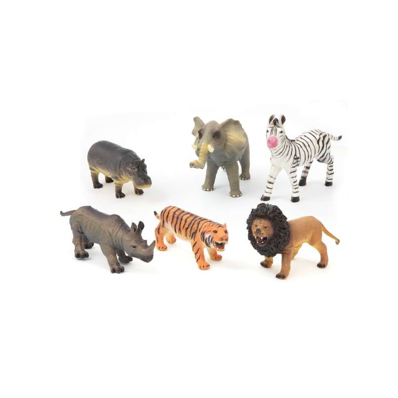 PARK & FARM - Animali Morbidi Savana 6 soggetti Assortiti 20cm