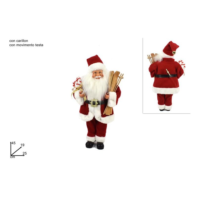 BABBO NATALE CARILLON 45 CM