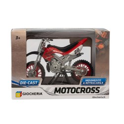 Fast Wheels - Motocross in die-cast con movimento a retrocarica, assortita in diversi colori, 1 pezzo, GGI240049