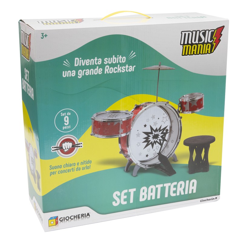 MUSIC MANIA - La Mia Prima Batteria C CASSA 2 TAMBURI-GGI190181