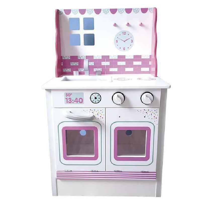 GIOCHI DI CASA - CUCINA ROSA IN LEGNO 74cm GGI190252