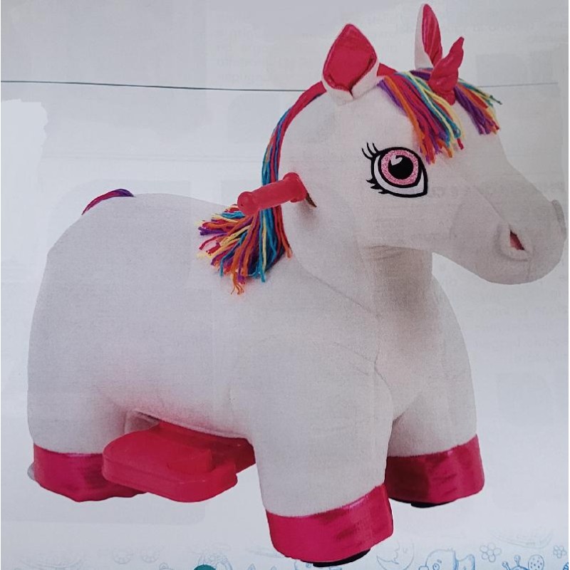 Giò Baby - Unicorno Cavalcabile in Peluche, batteria 6 Volt - POS220010