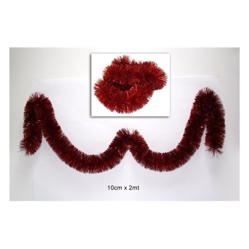 FILO ADDOBBO ROSSO 10CM X 2MT