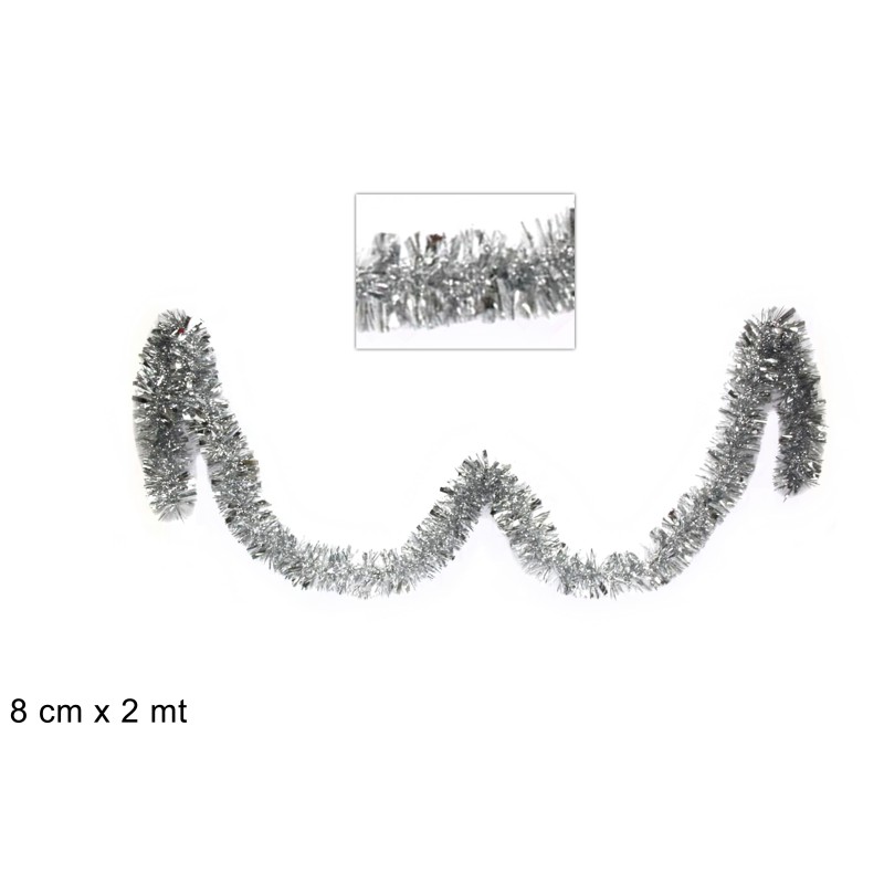 FILO ADDOBBO SILVER 8CM X 2MT