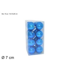 BOX 16 PALLE 7 CM LUCIDE BLU