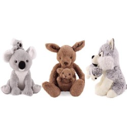 Giò Plush - Mamma e Cucciolo 35 cm. - 3 modelli in assortimento - GGI220248