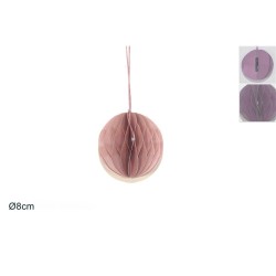 PALLA IN CARTA 8CM RICHIUDIBILE Con MAGNETE ROSA