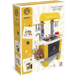 Giochi di Casa - Cucina MasterChef  Bambino 2 in 1 con Luce Si trasforma in Barbecue Completo di 26 Accessori 57 x 18 x 81,5 cm,