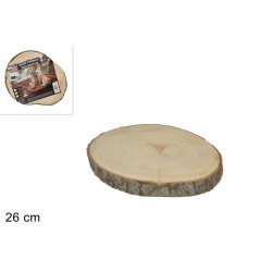 BASE TRONCO LEGNO 26CM NATURAL