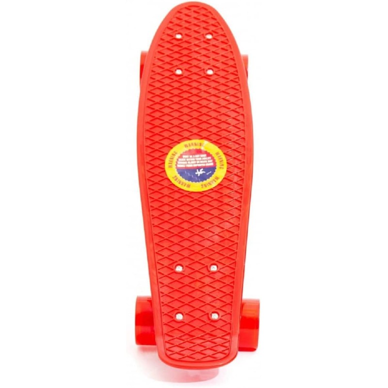 Playout - Skateboard cm. 55 Grip PVC 2 Colori ROSSO e BLU assortiti - GGI200096