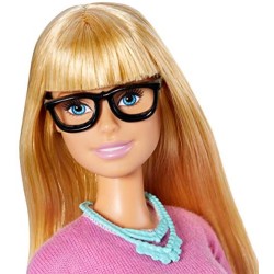 Barbie Bambola Insegnante, con 10 Accessori tra cui Computer e Mappamondo, Giocattolo per Bambini 3+ Anni, GJC23