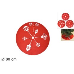 TAPPETO PER ALBERO 80CM ROSSO