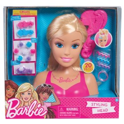 grandi giochi bar28000, barbie fashionistas styling head, multicolore, norme