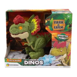 Park e Farm - Dinosauro Dinos con funzioni luci, suoni ed effetto fumo, modelli assortiti, 1 pezzo