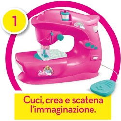 Grandi Giochi Giochi-GG00530 GG00530, Macchina da Cucire di Barbie per Bambini, Rosa