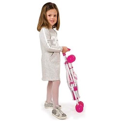 Grandi Giochi GG71250, Amore Mio Passeggino Ombrello, Colore Bianco/Rosa