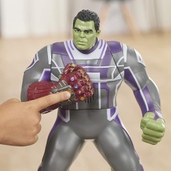 Hasbro Marvel Avengers - Endgame Hulk Pugni Invincibili, Action Figure Elettronica con 20 Suoni e Frasi [Versione Italiano]