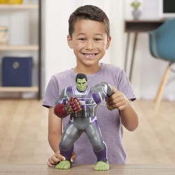 Hasbro Marvel Avengers - Endgame Hulk Pugni Invincibili, Action Figure Elettronica con 20 Suoni e Frasi [Versione Italiano]