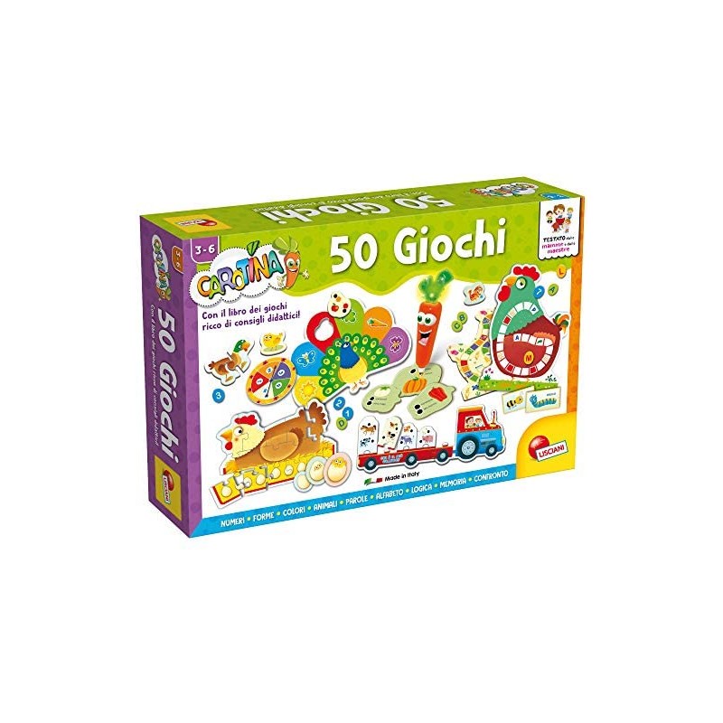 Lisciani Giochi - 76710 Gioco per Bambini Carotina, Penna Parlante, 50 Giochi