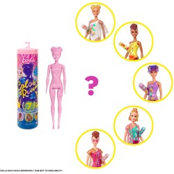 Mattel - Barbie - Color Reveal Beach, Bambola Cambia Colore con 7 Sorprese a Tema Spiaggia e Tanti Accessori - GTR95