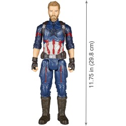 avengers: infinity war - captain america titan hero power fx (personaggio 30cm, action figure), e0607103