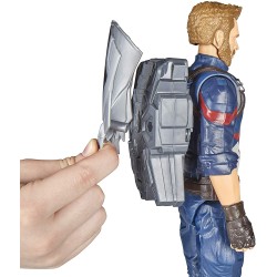 avengers: infinity war - captain america titan hero power fx (personaggio 30cm, action figure), e0607103