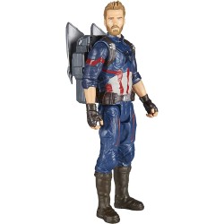 avengers: infinity war - captain america titan hero power fx (personaggio 30cm, action figure), e0607103