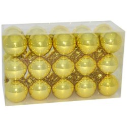 BOX 30 PALLE 6 CM LUCIDE ORO