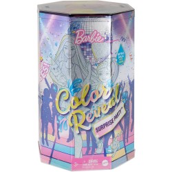 Mattel - Barbie - Color Reveal Festa a Sorpresa​ con Barbie, Chelsea e 2 Cuccioli, oltre 50 Accessori, per Bambini 3+, M03X24