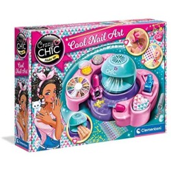 Clementoni- Crazy Chic-Cool Nails-Atelier smalti-Set per Unghie Bambina 6 Anni, 18599